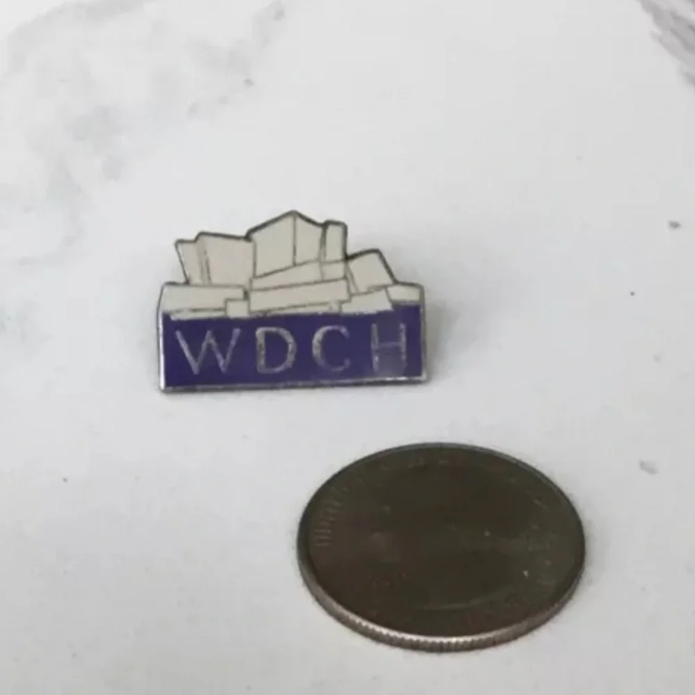 WALT DISNEY CONCERT HALL  WDCH Enamel Lapel Pin NO BACK Vintage